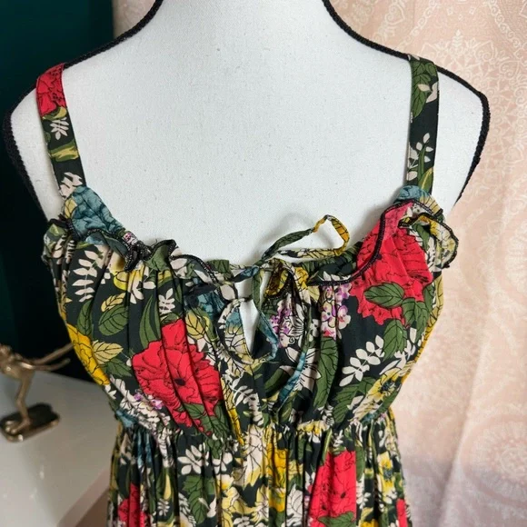 Natural Life Elizabeth Poppy  Multicolor Floral Print Sleeveless Sundress Size L - Picture 2 of 8